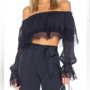 🅽🅴🆆 Tularosa Annie Crop Top in Iris Blue, women's size XS